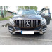 Maska Mercedes Benz GLE coupe (2016-2019) Panamericana GT vzhled – černá s chromem, lesklá