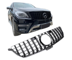 Maska Mercedes Benz ML W166 (2012-2015) Panamericana GT vzhled – černá lesklá
