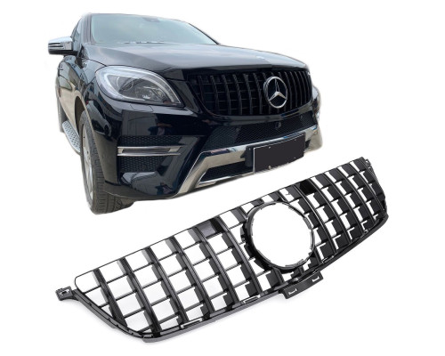 Maska Mercedes Benz ML W166 (2012-2015) Panamericana GT vzhled – černá lesklá