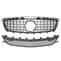 Maska Mercedes Benz CLS (W218/C218/X218) předfacelift - GT vzhled, černá s chromem