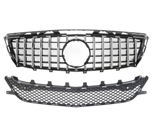 Maska Mercedes Benz CLS (W218/C218/X218) předfacelift - GT vzhled, černá s chromem