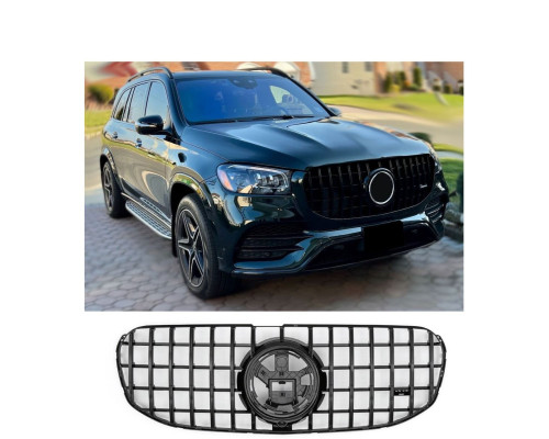 Maska Mercedes Benz GLS X167 (2019-2023) – GT Panamericana, celá černá (s AMG logem)