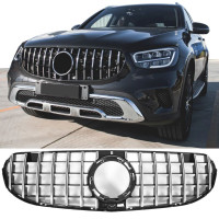 Maska Mercedes Benz GLC (2019-2022) Panamericana GT vzhled – černá s chromem (standardní verze)