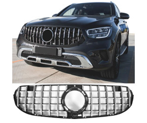 Maska Mercedes Benz GLC (2019-2022) Panamericana GT vzhled – černá s chromem (standardní verze)