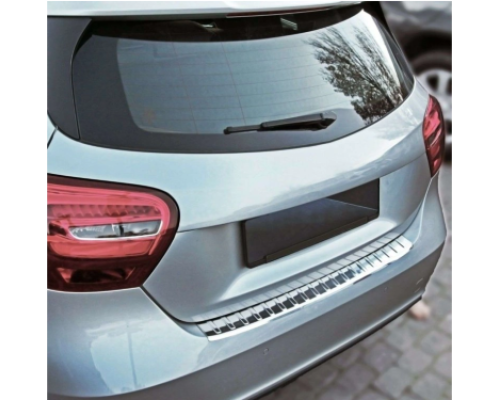 Nerezová ochranná lišta na nárazník Mercedes Benz A (W176) - lesklá