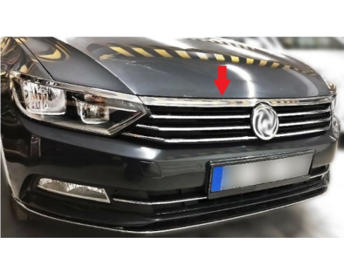 Nerezová lišta pod kapotu Volkswagen Passat B8 (1 lišta)