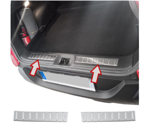 Vnitřní ochranná lišta do kufru Renault Kadjar nerezová - matná