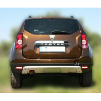 Nerezová lišta nad SPZ Dacia Duster 1 (předfacelift)