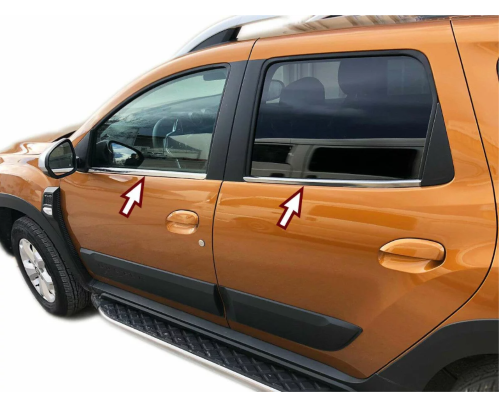 Nerezové lišty na okna Dacia Duster 2 (2018+)