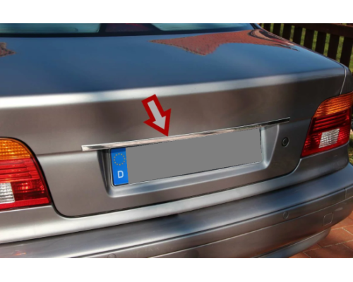 Nerezová lišta nad SPZ BMW 5 E39