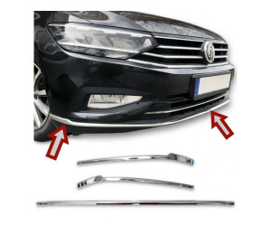 Nerezové lišty do nárazníku Volkswagen Passat B8.5 (facelift)