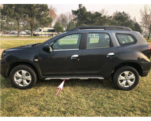Nerezové lišty na prahy Dacia Duster 2