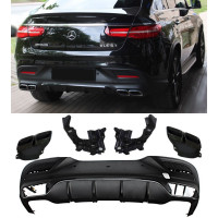 Zadní difuzor Mercedes Benz GLE Coupe (C292) - černé koncovky
