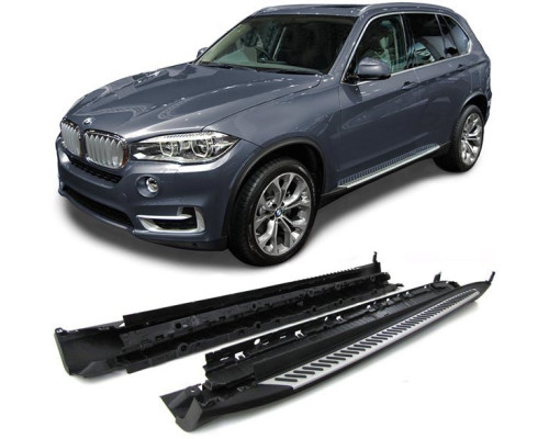 Boční nášlapy BMW X5 F15 (2014+) - stříbrné