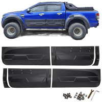 Boční lišty dveří Ford Ranger T6/T7/T8 - verze s imitací šroubků