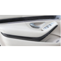 Ozdobné lišty do dveří Mercedes Benz S (W222) - černé