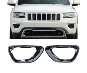 Rámečky mlhovek Jeep Grand Cherokee WK2 (2014-2017) - černé lesklé