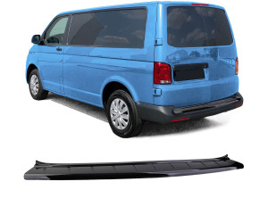Plastová ochranná lišta kufru Volkswagen T5/T6/T6.1 (křídlové dveře) - černá lesklá