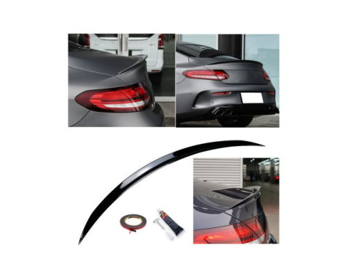 Zadní křídlo, spoiler Mercedes Benz C (C205/A205) - černý, lesklý
