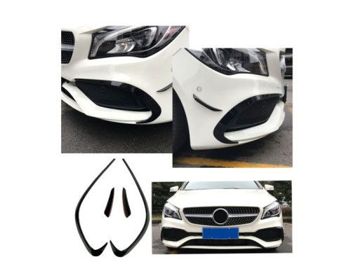 Sportovní spoilery Mercedes CLA C117/X117 facelift (aero flaps) černé lesklé