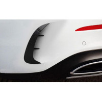 Spoilery do zadního nárazníku Mercedes Benz A V177 (aero flaps žebra) - carbon