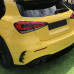 Spoilery do zadního nárazníku Mercedes Benz A W177 (aero flaps žebra) - vzhled carbon