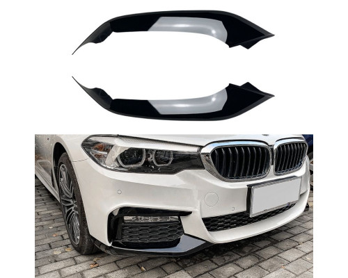 Přední spoiler BMW 5 G30/G31 (2017-2020) M paket - černý lesklý