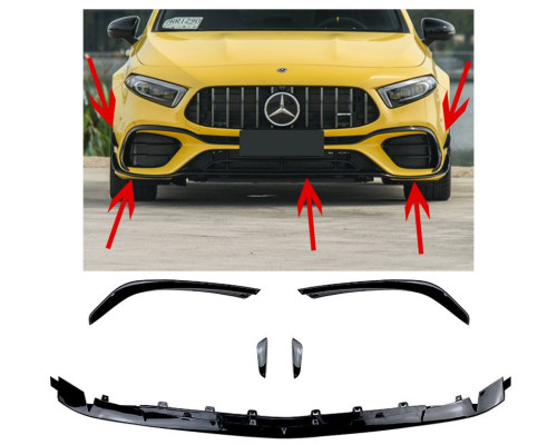Přední spoilery Mercedes Benz W177 A45 AMG