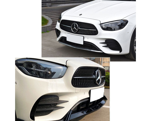 Přední spoiler Mercedes Benz E W213/C238 (2020+) AMG Line - černý lesklý