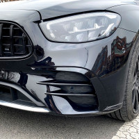 Spoilery do předního nárazníku Mercedes Benz W213 (2020+) černé (6 ks)