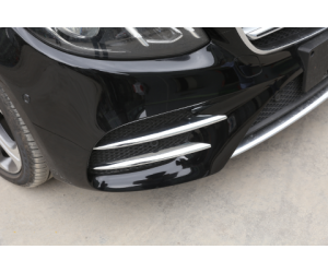 Spoilery do předního nárazníku Mercedes Benz E (W213/S213/C238) chrom (4 ks)