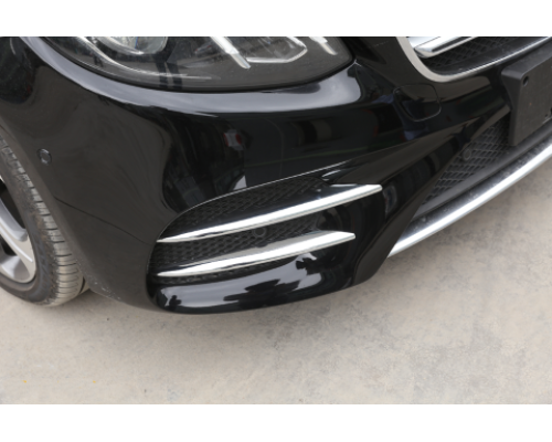 Spoilery do předního nárazníku Mercedes Benz E (W213/S213/C238) chrom (4 ks)