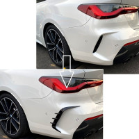 Sportovní spoilery se žebry do zadního nárazníku BMW 4 G22/G23