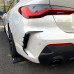 Sportovní spoilery se žebry do zadního nárazníku BMW 4 G22/G23